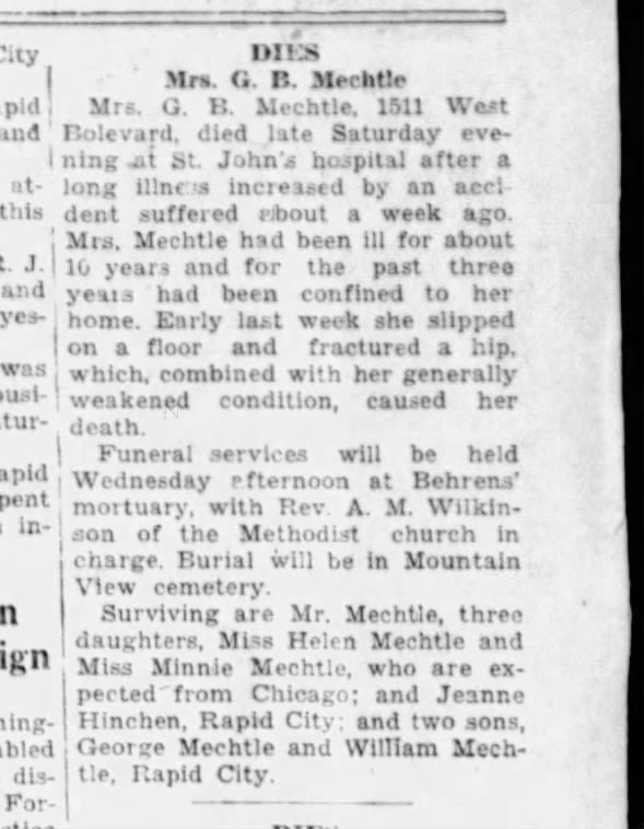 Clipping from Rapid City Journal